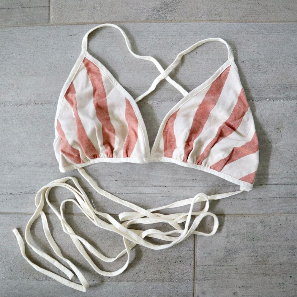 Free People Striped Triangle Top